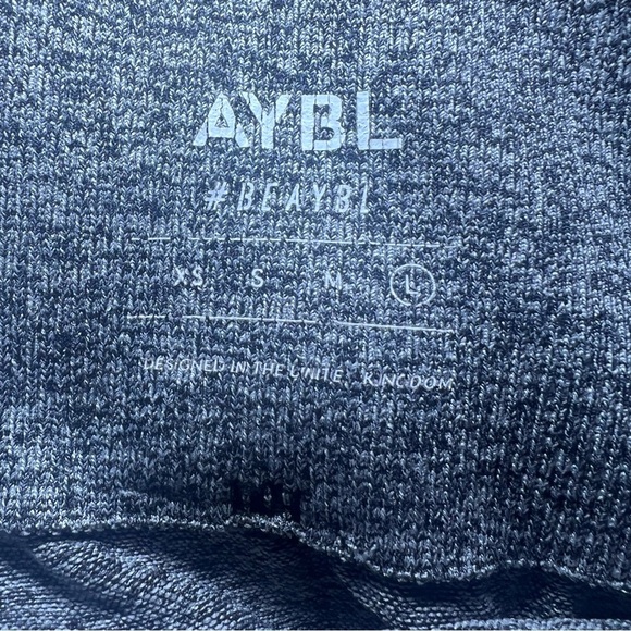 Women's AYBL Pulse Ombre Seamless Leggings Gray Black Size Large Athleisure Gym - Picture 6 of 10